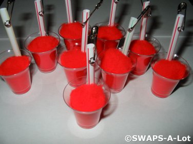 Mini Red Very Cherry Milkshake SWAPS Kit for Girl Kids Scout makes 25