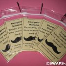 Mini Emergency Mustache in a Baggie Girl Scout SWAPS Kids Craft Kit makes 25