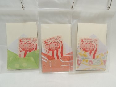 Mini UNUSED (New) 4Â¢ GS Stamp~Mini Envelope SWAPS Kit for Girl Kids Scout makes 25