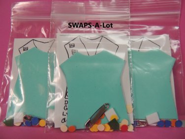 Mini Junior Vest Scrapbook SWAPS Kit Girl Kids Scout makes 6