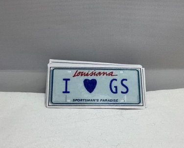 Mini Louisiana I Love GS License Plates SWAPS Kit Girl Scouts Kids Crafts Makes 25