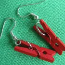 DIY PuNK GoTH MINI CLOTHESPIN earrings Scene OOAK emo