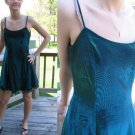 vintage mini metallic BABYDOLL PuNK new wave dress XS S
