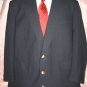Preppy Navy Blue BLAZER SportCoat CREST buttons 42