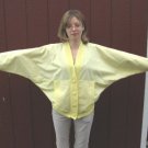 ~VtG 1980s PuNK EmO New Wave YELLOW BATWING Jacket SML