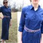 TALBOTS Long Summer SHIRT DRESS Buttons BLUE NWT NEW 8