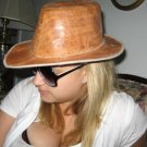 UNIQUE handmade indie LEATHER Indiana Jones Hat UNISEX