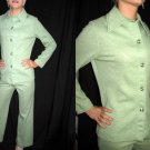 60s vintage 2 pc MOD retro PANTS SUIT XS S