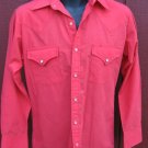 Vtg mens  WESTERN PEARL SNAP SHIRT Cowboy Rockabilly red S