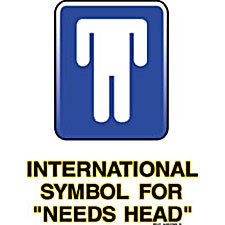 International Symbol for Needs Head- Medium