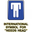 International Symbol for Needs Head- Small