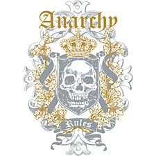 Anarchy Rules~Skull  -  Extra Large
