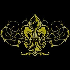 Fleur De Lis ~ Gold Foil - Medium