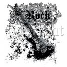 Goth Fuitar ~ Rock Black Ink -  Extra Large