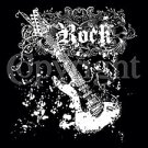 Goth Fuitar ~ Rock White Ink -  Small