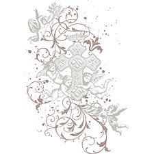 Cross ~ Metallic Silver - Extra Large