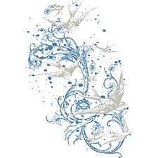 Doves ~ Metallic Silver - Large