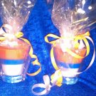double ecosoy rainbow candle