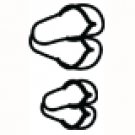 Vehicle Window Decal - Flip Flops