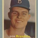 1957 Topps # 18 Don Drysdale RC Dodgers HOF EX