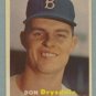 1957 Topps # 18 Don Drysdale RC Dodgers HOF EX