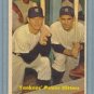 1957 Topps Power Hitters # 407 MANTLE -- BERRA Yankees HOF