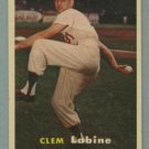 1957 Topps # 53 CLEM LABINE Brooklyn Dodgers VG - EX