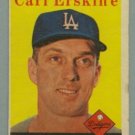 1958 Topps # 258 CARL ERSKINE Dodgers VG