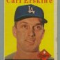 1958 Topps # 258 CARL ERSKINE Dodgers VG