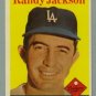 1958 Topps # 301 RANDY JACKSON Dodgers VG - EX