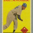 1958 Topps # 340 DON NEWCOMBE Dodgers