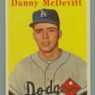 1958 Topps # 357 DANNY McDEVITT Dodgers VG