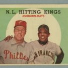 1959 Topps NL Hitting Kings # 317 ASHBURN -- MAYS HOF