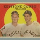 1959 Topps Keystone Combo # 408 FOX -- APARICIO HOF
