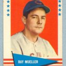 1961 Fleer # 128 Ray Mueller Braves Reds