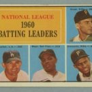 1961 Topps NL Batting Leaders # 41 MAYS CLEMENTE HOF EX