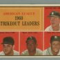 1961 Topps AL Strikeout Leaders # 50 BUNNING -- WYNN HOF