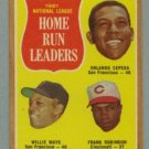 1962 Topps NL HR Leaders # 54 CEPEDA - MAYS - ROBINSON HOF