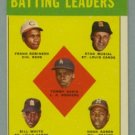 1963 Topps NL Batting Leaders # 1 ROBINSON - MUSIAL - AARON