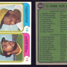 1974 Topps HR Leaders # 202 JACKSON -- STARGELL EX