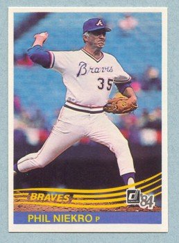 1984 Donruss # 188 Phil Niekro HOF Braves
