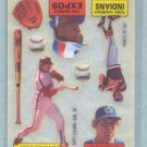 1984 Topps Rub Downs # 23 Harrah Raines Schmidt Putnam