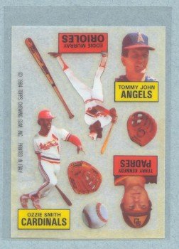 1984 Topps Rub Downs # 28 Murray John Kennedy Smith HOF