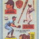 1984 Topps Rub Downs # 6 Molitor Dawson Brett Wiggins HOF