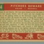 1959 Topps Pitchers Beware # 34 KALINE -- MAXWELL EX- HOF -- SOLD