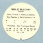 1974 Padres McDonald Discs # 9 Willie McCovey HOF Padres
