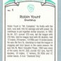 1984 Donruss Diamond Kings # 1 Robin Yount HOF Brewers