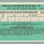 1984 Donruss # 30A ERR Ron Darling Rated Rookie RC Mets