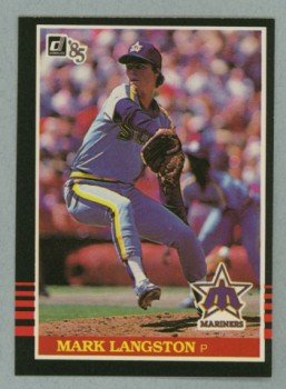 1985 Donruss # 557 Mark Langston RC Mariners Rookie