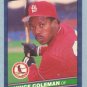 1986 Donruss # 181 Vince Coleman UER RC Cardinals Rookie